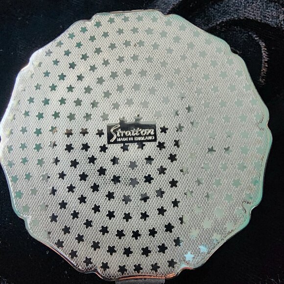 Vintage Stratton Compact Mirror with Original Pouch-Goldfinches-Excellent Cond. - Picture 10 of 15